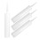 4St Lege Afdichtingspistool Tubes, Hervulbare Plastic Kitbuis, Wit 9