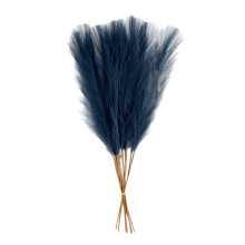 30Pcs Artificial Pampasgrass Dried Flower Decoration for-Blue