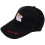 Christmas Pattern Baseball Cap Black Adjustable Santa Claus 10