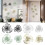 Contemporary Metal Wall Sculpture Double Layered-White Large 3