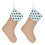 Bas de noël faits à la main, 2 pièces, chaussettes-Vert à pois 1