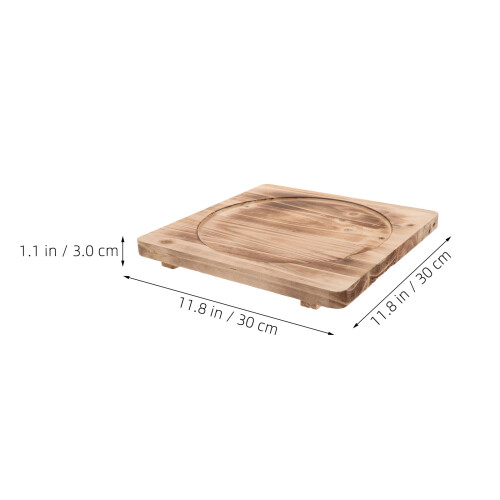 Wood Trivet Para Quentes 12X12" Resistente 2