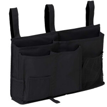 Bedside Caddy Oxford Cloth MultiPocket Organizer Hanging Bed Storage With Three Straps Dorm Bunk Bed Accessories