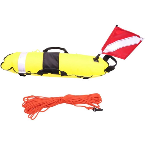 210D Nylon Spearfishing Float With Carrying Handles For Divers Red 2