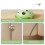 Cats Feeder Teasing Toy Training with Self Feeder Toy-Green 5