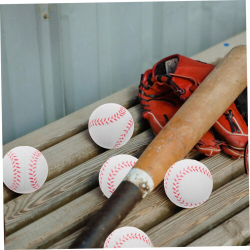 PU Sponge Baseballs 5Pack Soft Training Baseballs Indoor Outdoor Practice Lightweight Beginner HandEye Coordination 1