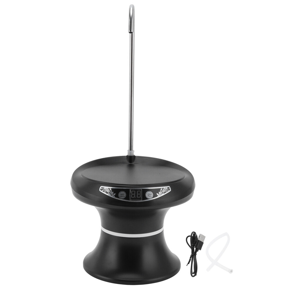 Portable Electric Bottled Water Dispenser With Rotary Tank Washing Nozzle, USB Charging Drinking Water Pump For 5 Gallon Jugs, Includes Detachable Sta-image-OPC-PNGFCD7-NEW