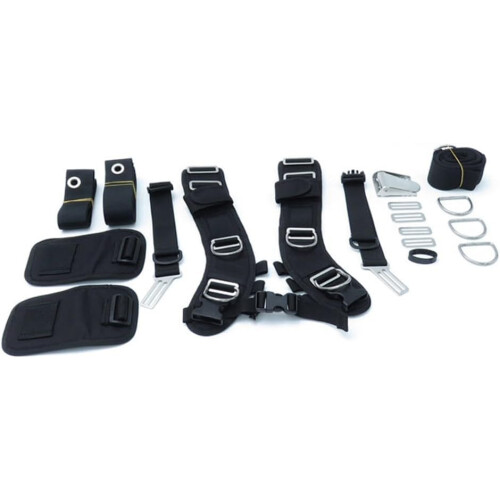 Backplate Harness Adjustable Set For Scuba Diving, Backmount Harness System, Neoprene Comfort, RustResistant Components 2