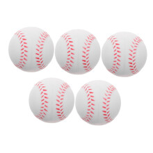 PU Soft Sponge Baseballs 5Pack Indoor Outdoor Training Balls Lightweight Practice Balls For Pitching Softball Drills