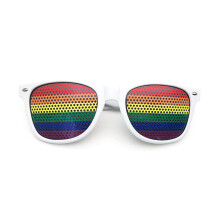 Retro patriotiske briller UV400-beskyttelsessolbriller med amerikansk flagdesign, lette plastikstel til fester, poolfestgaver til 4. juli