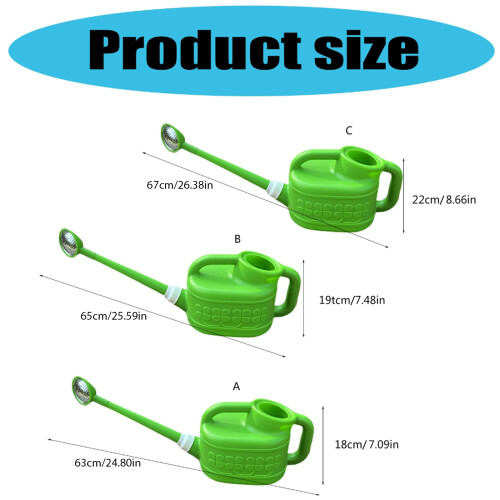 Gardening Watering Can Detachable Shower Head Precise-4L 1