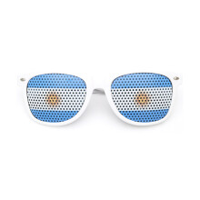 Patriotische Party-Sonnenbrille mit UV400-Schutz, Retro-Brille, leichte Kunststoffrahmen mit Nationalflaggenmuster für Feiern und