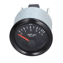 52 mm LED-oliedrukmeter 0-5 bar waterdichte meter 12V 350-030-003