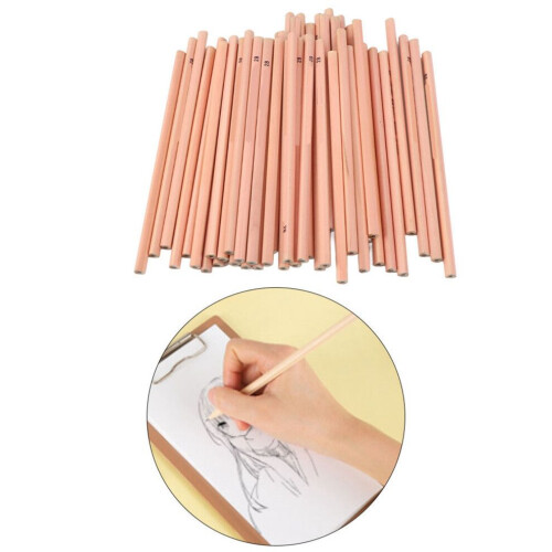 50PCS Wooden HB 2B Graphite Pencils Eco-Friendly Triangular Rod Shape 2