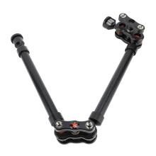 530mm Adjustable Metal Camera Mount Arm Double Sections Articulating Stand