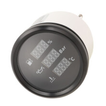 52 mm digitale oliedruk- en watertemperatuurmeter met achtergrondverlichting voor jachten en boten