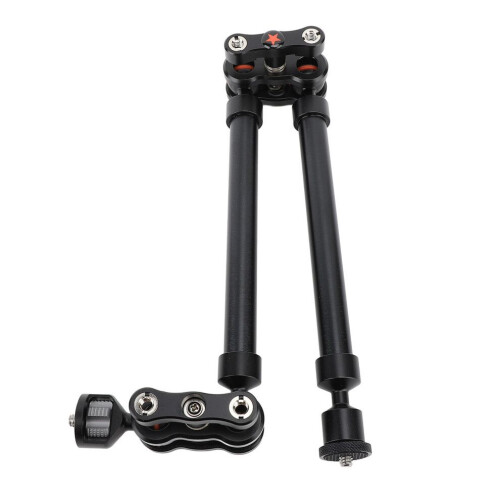 530mm Adjustable Metal Camera Mount Arm Double Sections Articulating Stand 2