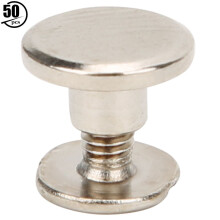 50 sets 6,5 mm messing platkopschroeven/bouten