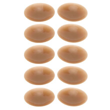 5 Paar wiederverwendbare Silikon-Nippel-Abdeckungen, schweißabweisend, 8 cm, dunkelbraun