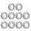 10Pcs 15.7mm Leather Grommets Alloy Double Sided 2