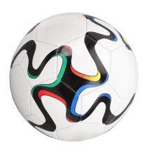 Balón de fútbol de PVC impermeable, tamaño 5, con buena elasticidad para entrenamiento y competición.