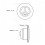 5V Power Recliner Switch with USB, ABS, 68mm Diameter 4