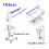 5V Power Recliner Switch with USB, ABS, 68mm Diameter 3