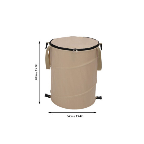600D Oxford Camping Trash Bin with Lid Large Capacity Pop Up Utility Container 1