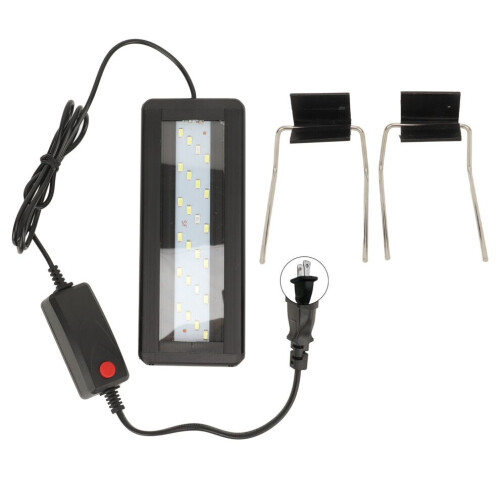 LED Aquarium Light 6W Blue & White, 20-30CM Tank, Timer, US Plug 1