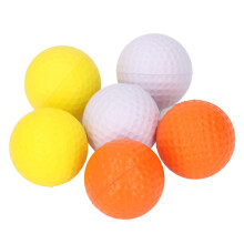 6-teiliges Golfball-Set – 3 Farben, strukturierte Oberfläche mit Aufbewahrungsbeutel aus PU