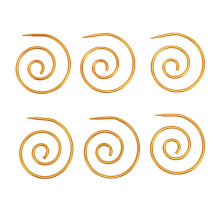 6 st spiralkabelsticknålar multifunktionella