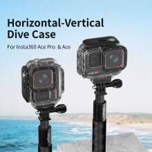 Waterdichte duikbehuizing tot 60 meter voor sportcamera's en accessoires voor onderwaterfotografie.