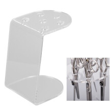 Scherenhalter aus transparentem Acryl mit 6 Löchern, 15 x 10 x 10 cm, für Salon und Zuhause
