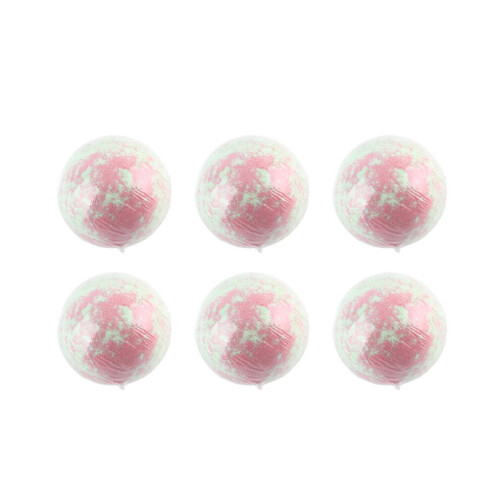 6pcs Bath Fizz and Bubble Balls Aromatherapy Moisturizing Refreshing Scent 1