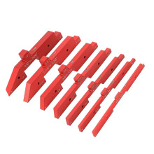 Ensemble de 7 cales de réglage en alliage d'aluminium, rouge, outils de menuiserie réglables