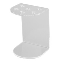 Scherenhalter aus transparentem Acryl mit 6 Löchern, 15 x 10 x 10 cm, Salon-Organizer