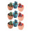 9pcs Dinosaur Egg Stress Relief Toy, Soft Plastic, 7x7x10cm 1