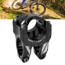 Potencia de bicicleta de montaña de aleación de aluminio CNC 0 manillar corto negro