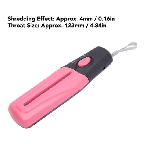 Déchiqueteuse électrique portable USB rose 80 mm/s - Indispensable pour la maison et le bureau 1