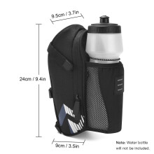 Compacte, draadloze elektrische waterkoker van 1,2 liter, 1200 W, zwart, met droogkookbeveiliging.
