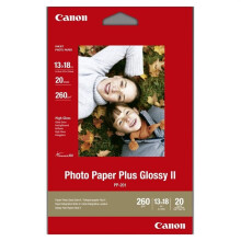 Papier Photo Plus Glossy - Canon - PP-201 - 260g/m² - 20 Blätter - 13x18 cm