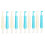 10PCS Plastic Needle Threader, 7.2cm, White & Blue Household Tools 1