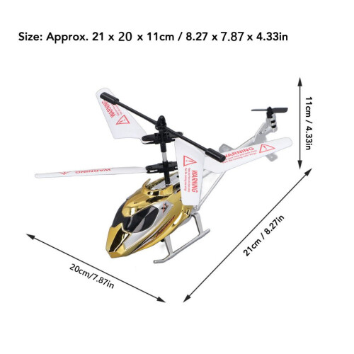 Telecomando Helico 3.5Ch Alloy USB, 21x20x11cm, Oro 1