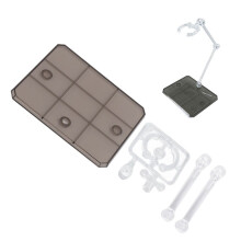 10-delige montageset voor actiefiguren, displayhouders en -standaards - 1/144 transparant zwart