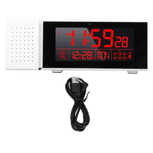 LED digital klocka med rörelsesensor, 1676044mm, vit 2