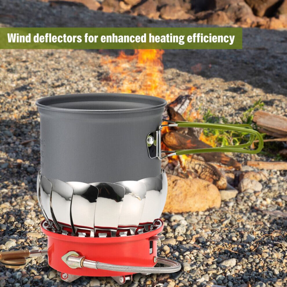 ZMC Réchaud à Gaz Et Barbecue 2 En 1 20 Cartouches De Gaz 227 G Avec Plaque De Cuisson, Poêle, Couvercle En Verre Et Valise, Réchaud De Camping Pour Intérieur Et
