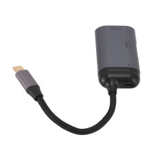 USB-C naar VGA 4K@60Hz multiport hub adapter van aluminiumlegering