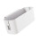 White Bedside Storage Basket Hook - ABS Hanging Shelf for Dorm & Office 1