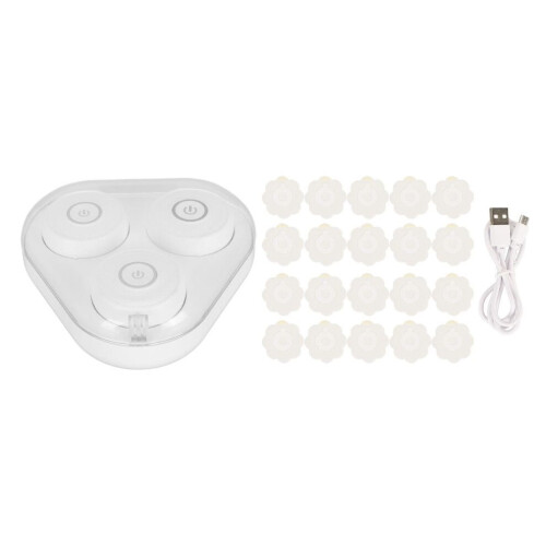 Boîte à moxa électrique blanche avec 20 électrodes, compacte et rechargeable 1