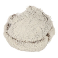 Cama cueva de felpa semicerrada para gatos - Cozy Brown Bear L